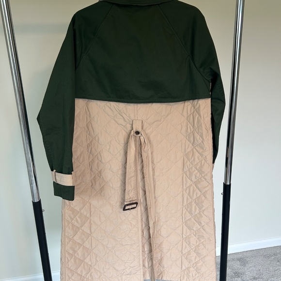 NWT Ann Taylor Weekend Collection Quilted Mixed Media Mac Coat - Picture 7 of 7